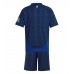 Camisa de Futebol Manchester United Equipamento Secundário Infantil 2024-25 Manga Curta (+ Calças curtas)